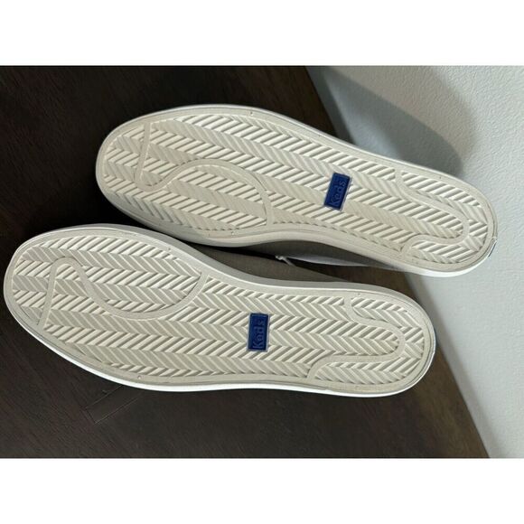 Keds Women's Kickback 8 Canvas Slip on Sneakers Gray Shoes New Fall Comfort - Picture 6 of 7
